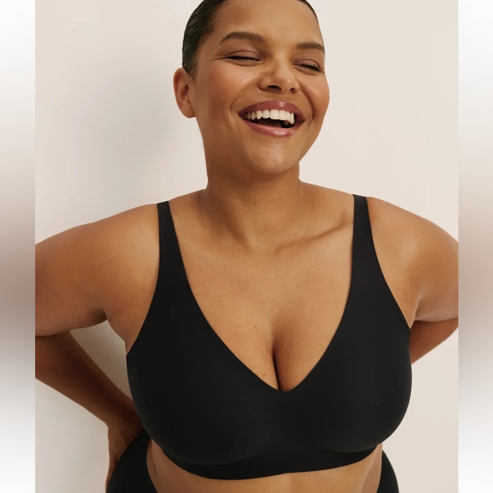 KNIX revolution v-neck bra sizeXXL black